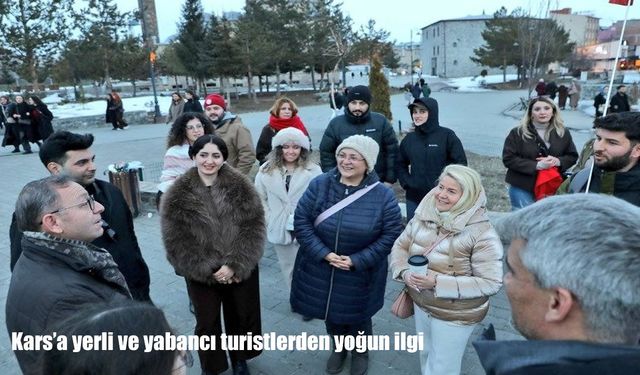 Kars’a yerli ve yabancı turistlerden yoğun ilgi