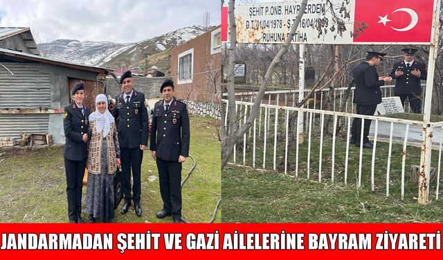 Muş’ta jandarmadan şehit ve gazi ailelerine bayram ziyareti