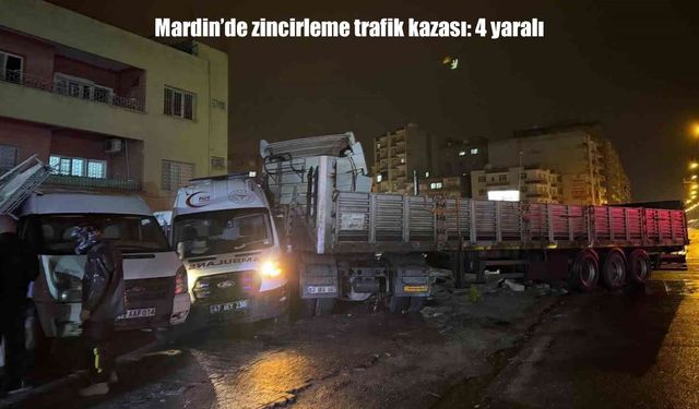 Kızıltepe’de ambulans ve tır çarpıştı: 3’ü sağlıkçı 4 yaralı