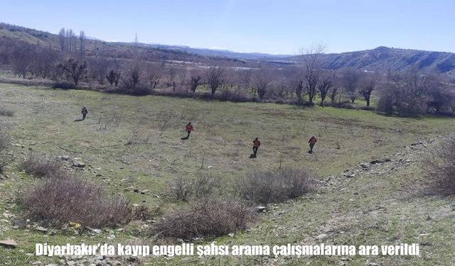 Diyarbakır’da arama çalışmalarına ara: Kayıp engelli şahsın izine rastlanmadı