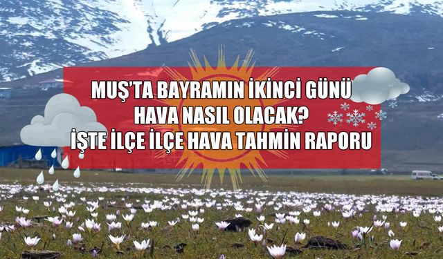 Muş için kritik bayram uyarısı: 21 Mart’ta kar ve yağmur etkili olacak