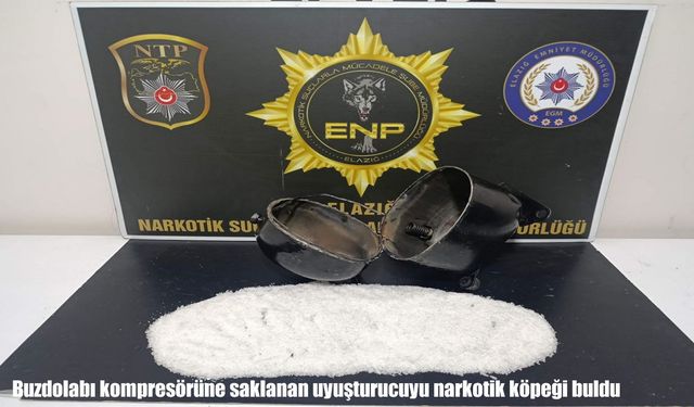 Elazığ’da uyuşturucuya gizli bölme: Kompresörden metamfetamin çıktı