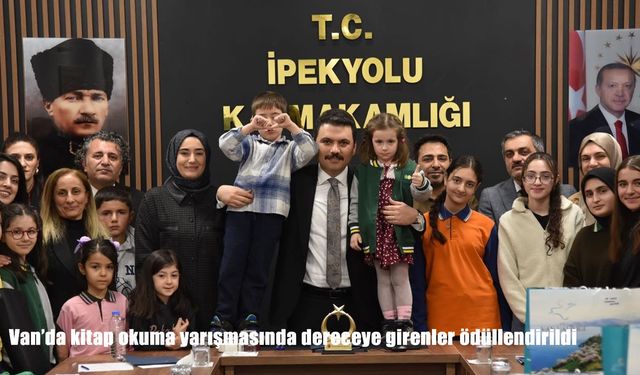 Van’da “Kitap Van” projesi kapsamında ödül töreni