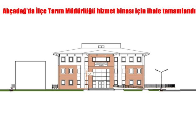 Akçadağ İlçe Tarım ve Orman Müdürlüğü binası için önemli adım: İhale tamamlandı