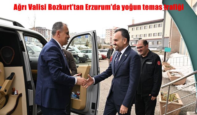 Vali Bozkurt’tan Erzurum’da yoğun ziyaret trafiği: Yatırımlar ve projeler masada