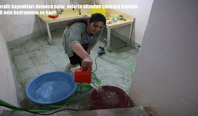 Elazığ’da yeraltı suyu taştı: 40 evin bodrumunu su bastı