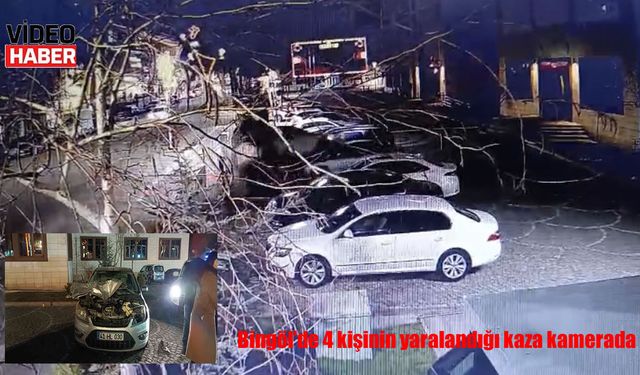 Bingöl’de film sahnelerini aratmayan kaza: Kontrolden çıkan araç valilik otoparkına daldı