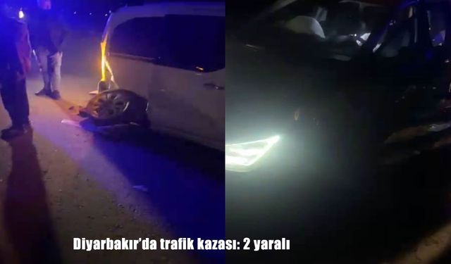 Diyarbakır’da iki araç çarpıştı: 2 yaralı