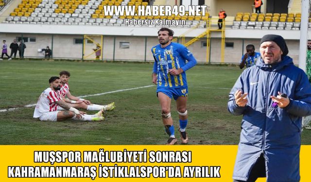 Muşspor yenilgisinin ardından Kahramanmaraş Teknik Direktör Bektaş’la yollarını ayırdı