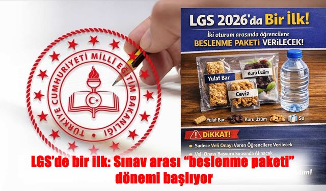 Muşlu öğrencilere LGS’de "Beslenme Paketi" müjdesi: Başvurular başladı
