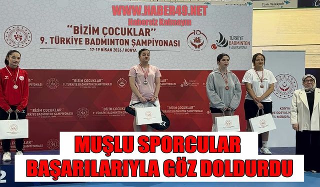 Muş Çocuk Evleri Sitesi çocuklarından Badminton Şampiyonası’nda gururlandıran başarı
