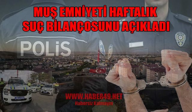 Muş'ta bir haftada 6 binden fazla kişi sorgulandı