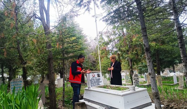 Elazığ’da Şehit Kabirlerine Anlamlı Ziyaret