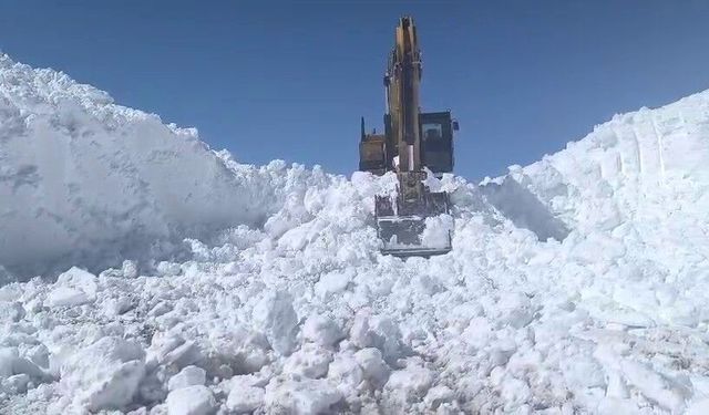 Erzurum’da 2 Bin 900 Rakımda Karla Mücadele Sürüyor