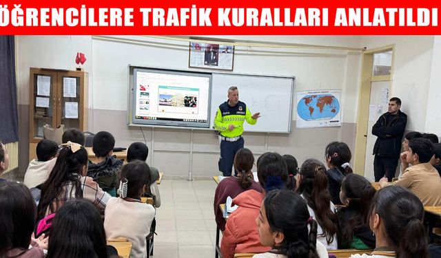 Muş’ta jandarmadan öğrencilere trafik eğitimi