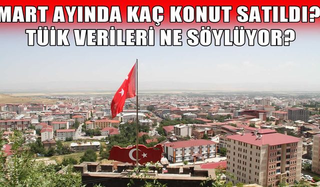Muş’ta mart ayı konut ve işyeri satış verileri açıklandı