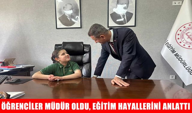 Muş’ta öğrencilerden İl Milli Eğitim Müdürü Altay’a anlamlı ziyaret