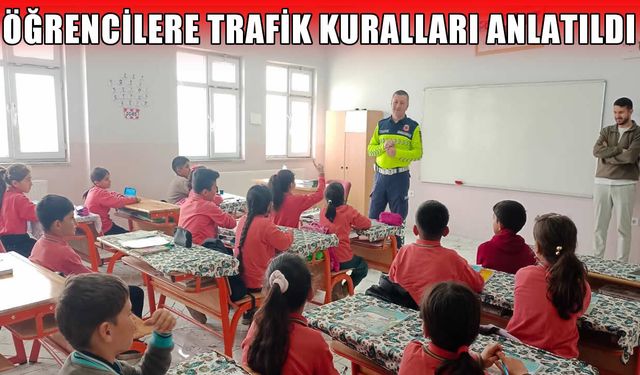 Muş’ta jandarmadan çocuklara trafik eğitimi