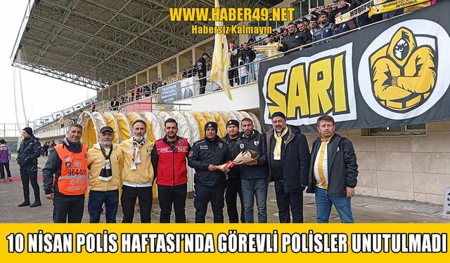 Sarı Maraton taraftar grubundan polislere anlamlı jest