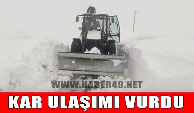 Baharın ortasında kar kilidi: 55 köy yolu kapalı