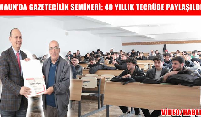 Muş Alparslan Üniversitesi’nde ‘Yerel gazeteciliğin önemi” semineri düzenlendi