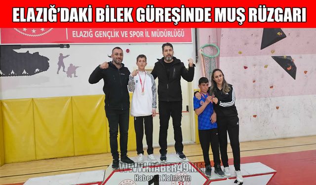 Muşlu Enbiya Akdeniz, bilek güreşinde bölge birincisi oldu