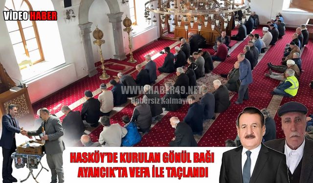 Hasköy’ün iki değerli ismi Ayancık’ta dualarla anıldı