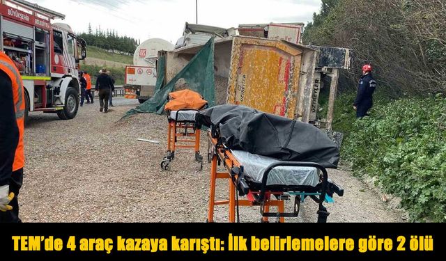 TEM’de Zincirleme Kaza: 2 Ölü