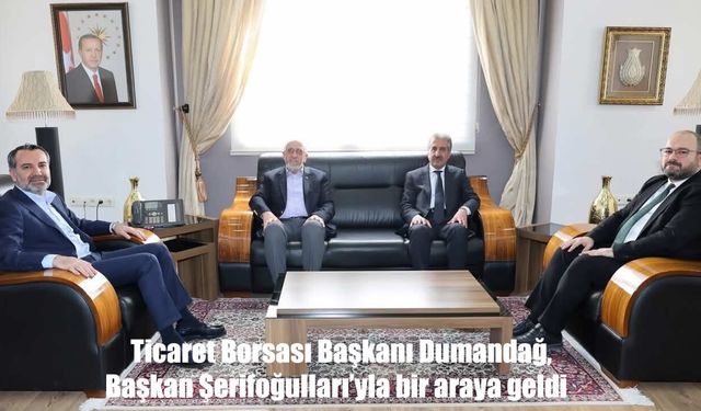 Elazığ’da Ticaret Borsası ile Belediye Arasında Proje Görüşmesi