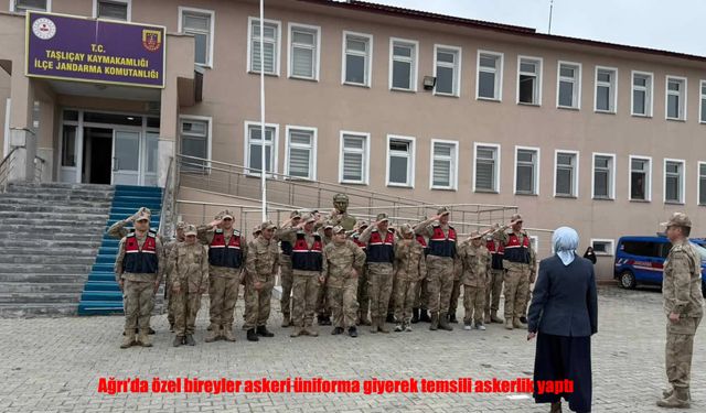 Ağrı’da jandarma personelinden özel bireylere anlamlı etkinlik