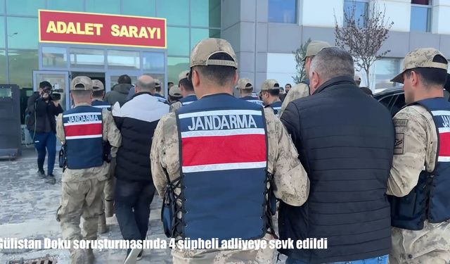 Gülistan Doku soruşturmasında 4 şüpheli adliyeye sevk edildi