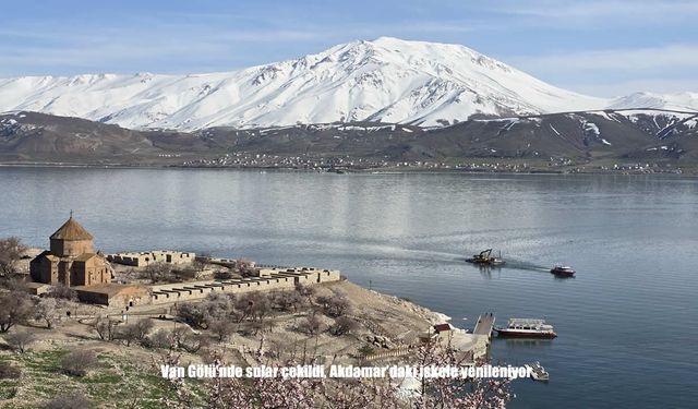Akdamar’da ulaşım için yeni iskele inşa ediliyor