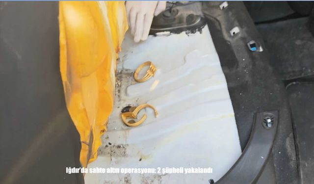 Sahte ziynet eşyası satan 2 kişi gözaltına alındı