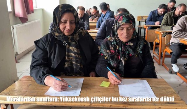 Yüksekovalı Üreticiler Sınav Sıralarında Ter Döktü
