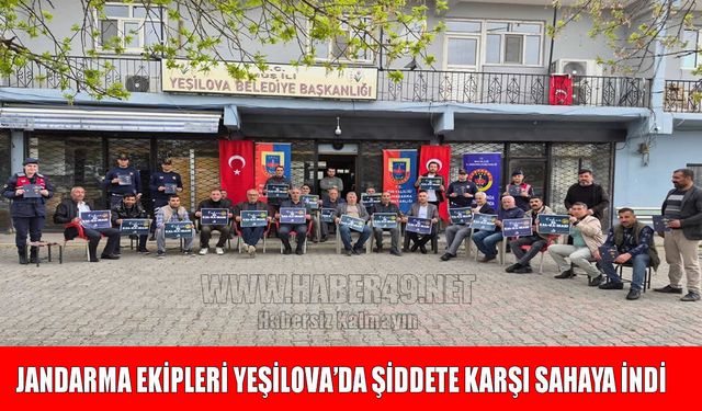 Muş İl Jandarma’dan Yeşilova’da "Kadına El Kalkamaz" mesaisi