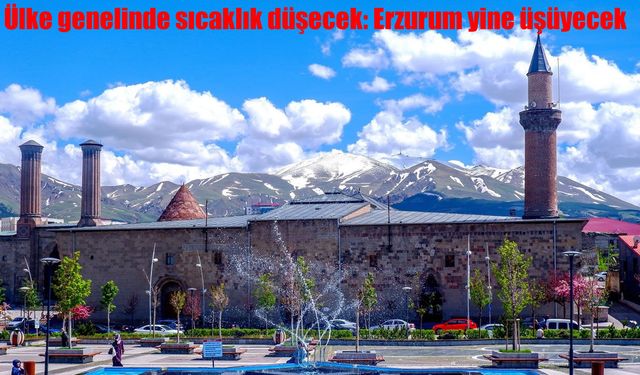 Mayıs başında soğuk hava: Erzurum’da sıcaklık 1 dereceye kadar inecek