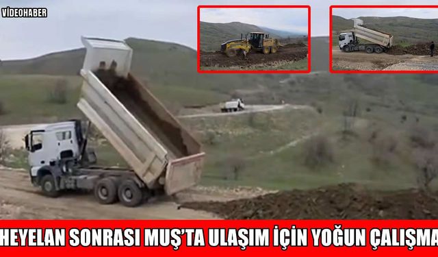 Muş'ta yol onarım çalışmaları sürüyor