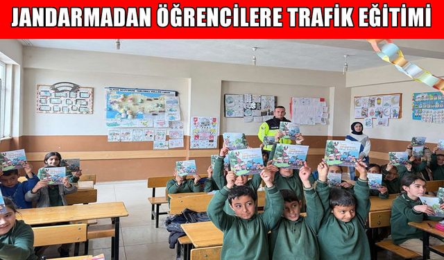 Muş’ta minik öğrencilere jandarmadan trafik eğitimi