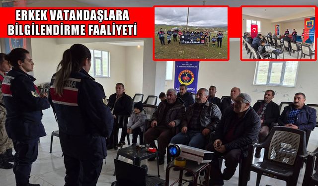 Muş’ta jandarmadan “Kadına El Kalkamaz” bilgilendirmesi