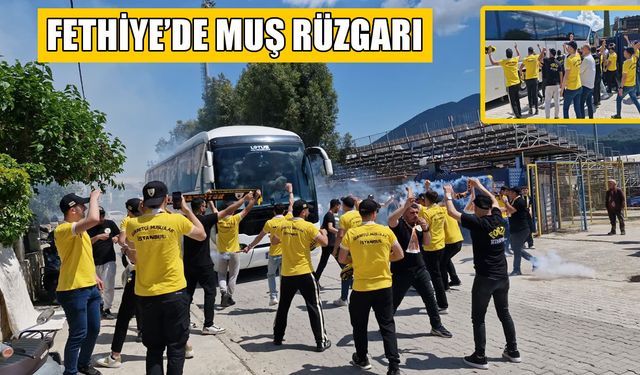 Muşsporlu taraftarlar Fethiye’ye çıkarma yaptı