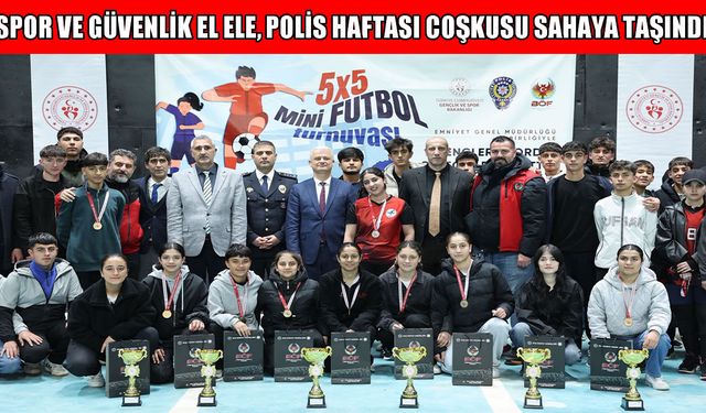 Muş’ta polis haftası kutlamaları futbol turnuvası ile taçlandı