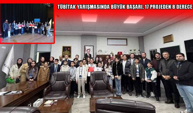 Muşlu öğrencilerden TÜBİTAK Bölge Finali’nde gövde gösterisi: 8 derece birden