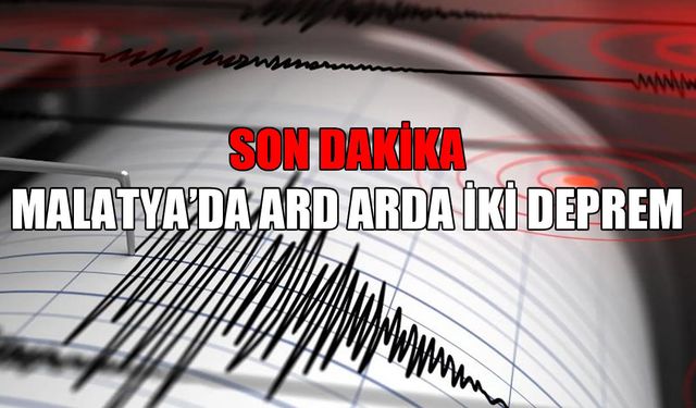 SON DAKİKA: Malatya’da ard arda depremler