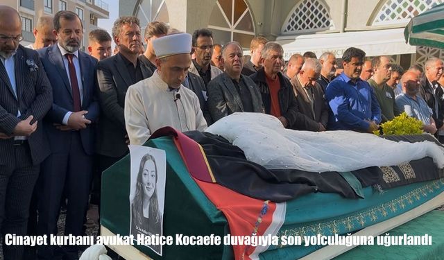 İcra takibi sonrası cinayet: Genç avukat son yolculuğuna uğurlandı