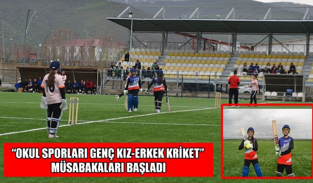 Muş’ta kriket rüzgarı: 7 ilden 350 sporcu sahaya indi