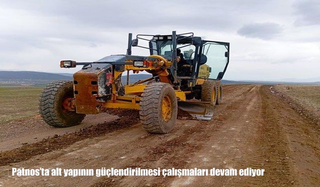 Patnos’ta köy yolları güçleniyor: Tanyeli yolunda çalışma tamamlandı