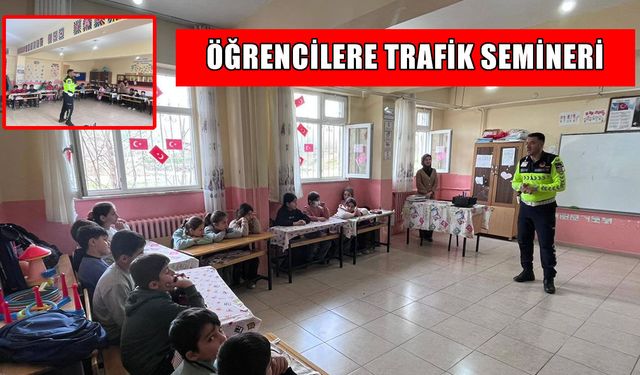 Muş’ta minik öğrencilere jandarmadan trafik dersi
