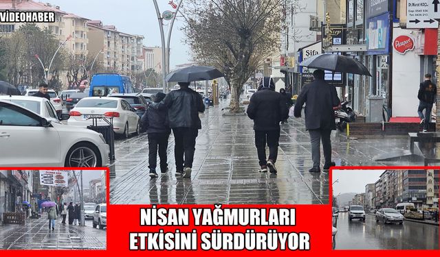Muş’ta güneşli hava yerini sağanağa bıraktı