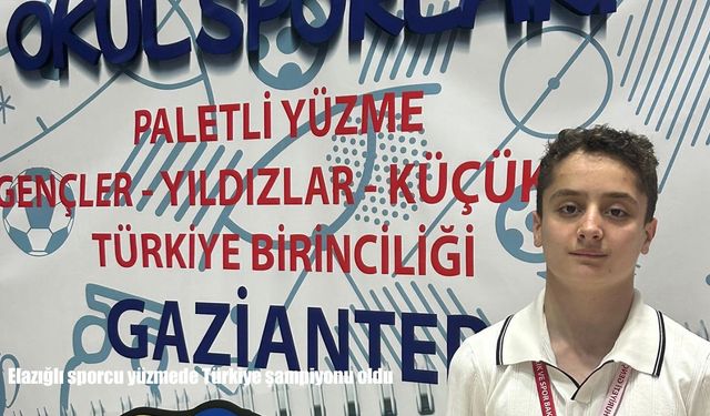 Elazığlı sporcu Türkiye şampiyonu oldu