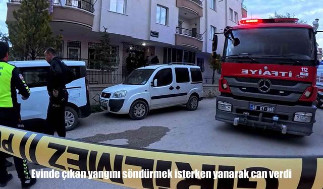 Aksaray’da evinde çıkan yangını söndürmek isteyen kadın hayatını kaybetti